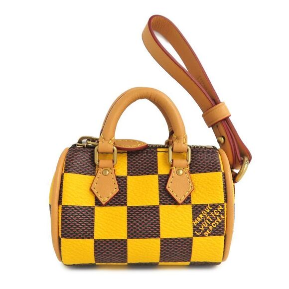Louis Vuitton Handbags - Louis Vuitton Pouch Damier Pop Mini Speedy M01694 Yellow - Gdhardware